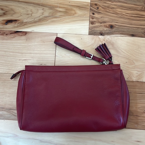 Coach burgundy clutch - hardly used. Like new. Rare color. - Picture 2 of 8